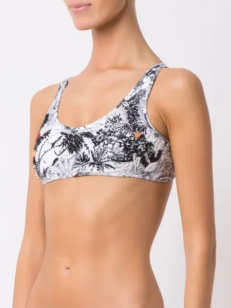 Haftowany bikini Amir Slama biały