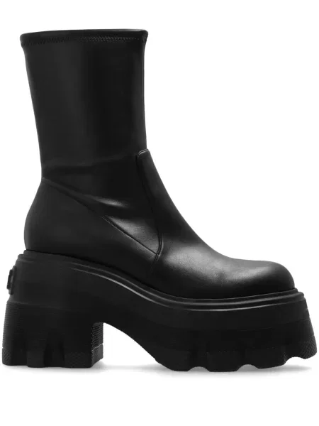 Botine Casadei cu platformă negru