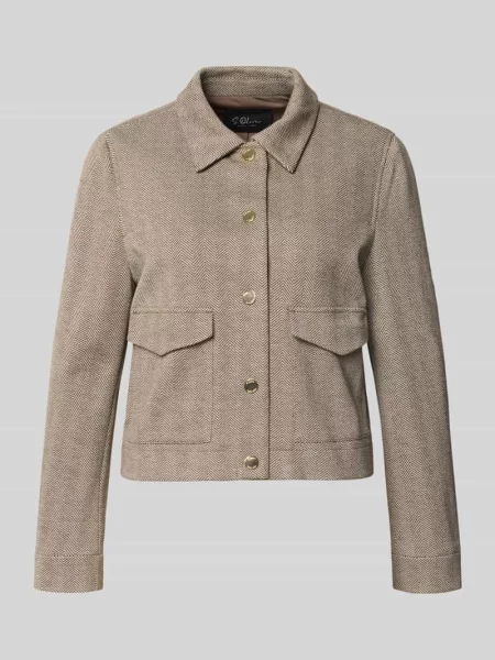 Kurtka koszulowa o kroju regular fit z dodatkiem S.oliver Black Label czarna