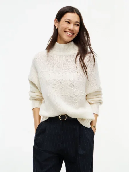 TOMMY HILFIGER Pulover galben deschis bej