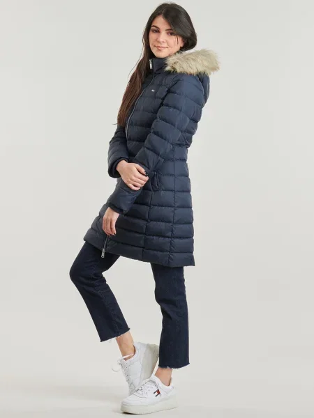 Ruhák Tommy Jeans TJW ESSENTIAL HOODED DOWN COAT
