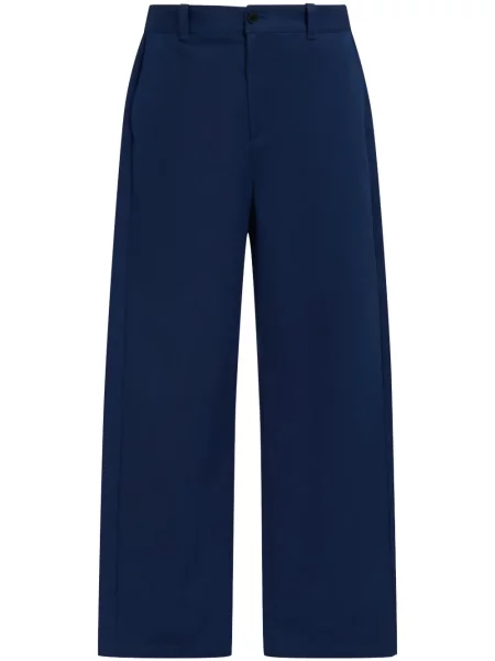 Pantaloni Marni cu autograf albastru