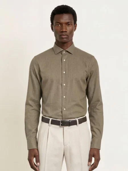 Profuomo Košile Slim Fit zelená