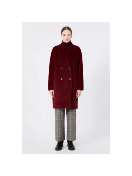 Płaszcz Max Mara wełniany czerwony
