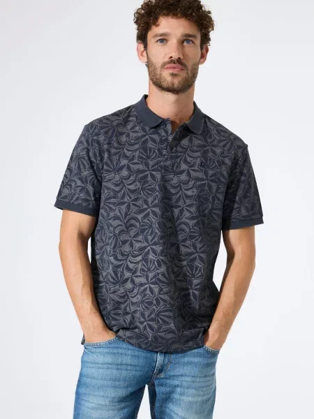 GARCIA Tricou bleumarin gri