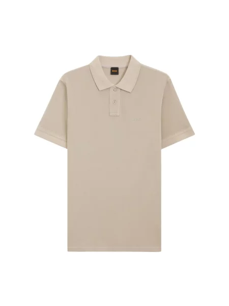 Koszulka polo o kroju regular fit z czystej bawełny model PRIME' Boss Orange beżowa