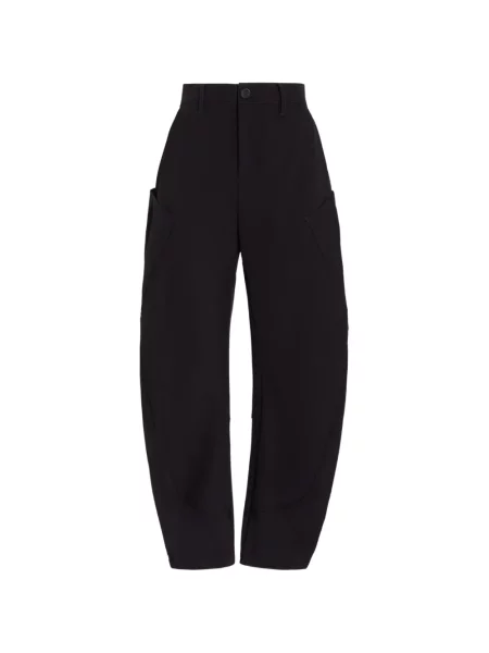 Pantaloni High conici negru