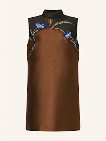 Dorothee Schumacher Sukienka Koktajlowa Soft Petal Z Satyny braun czarna