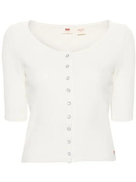 Jeansy Levi's z dżerseju białe