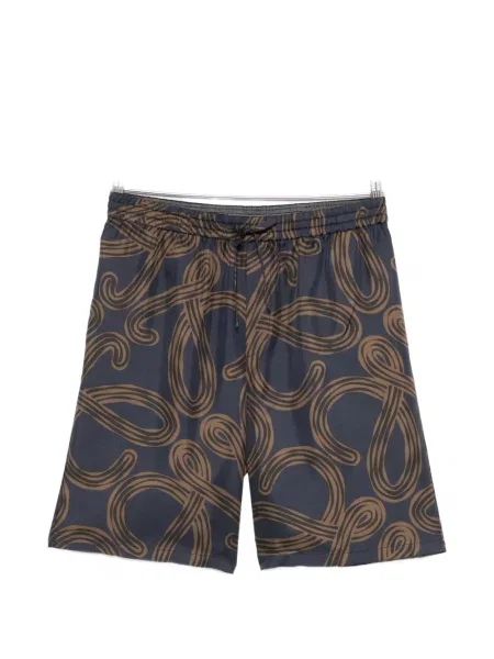 Pantaloni scurți Loewe cu imagine albastru