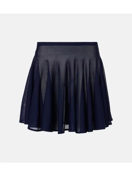 Fustă Alaïa tricotate albastru