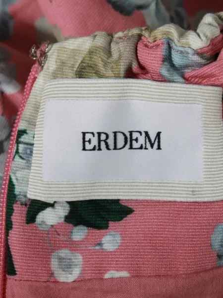 Top Erdem cu model floral cu imagine roz