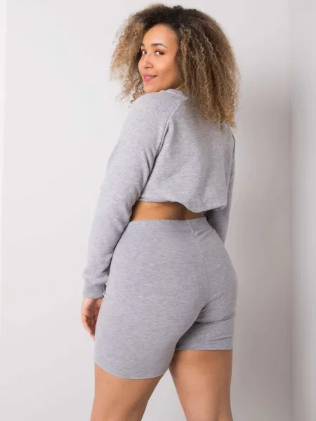 Pantaloni scurți Fashionhunters gri