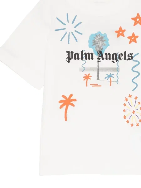 Koszulka dziecięca Palm Angels biała