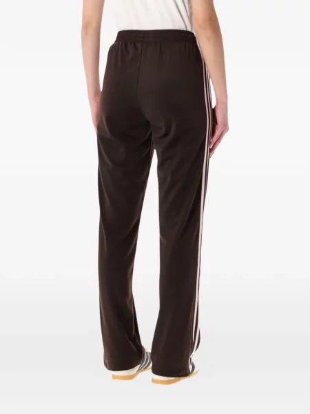 Sznurek ściągający kołnierzykowy podkoszulka Adidas w paski czarna