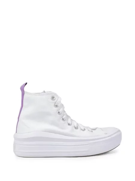 Sneakerși Converse cu platformă alb