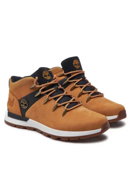 TIMBERLAND Kozačky Sprint Trekker pueblo / černá žluté