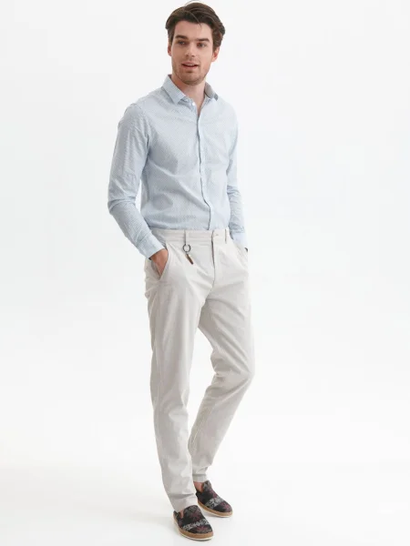 Hlače Top Secret siva