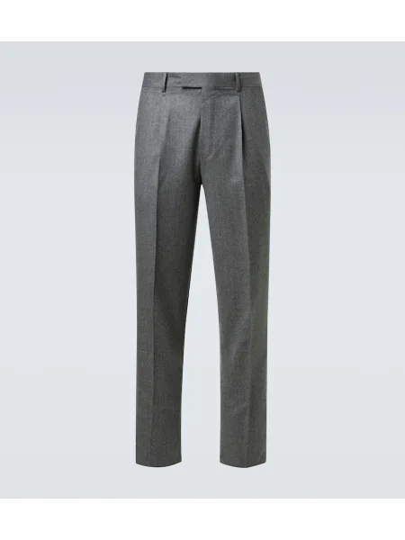 Pantaloni Zegna de lână gri