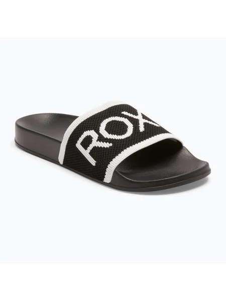 Flip-flops pentru femei ROXY Slippy Knit negru