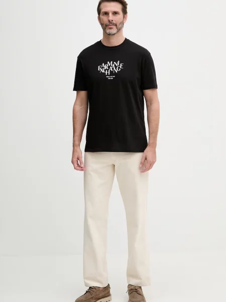 Armani Exchange kratka majica črna