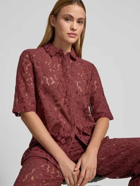 Bluzka o kroju regular fit z mieszanki bawełny model HONEY' Vero Moda