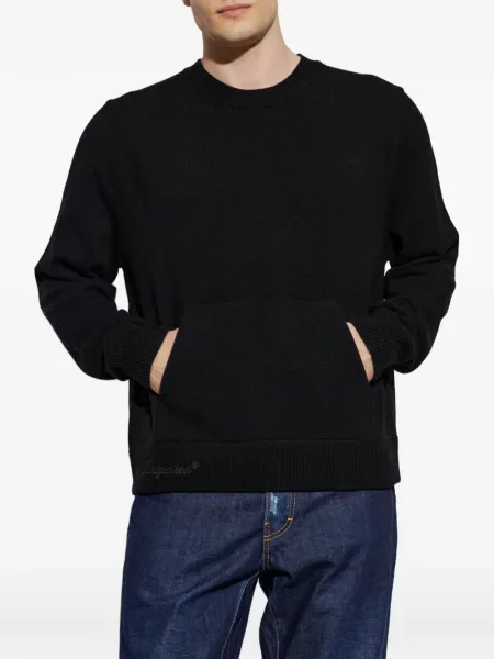 Pulover Dsquared2 cu broderie negru