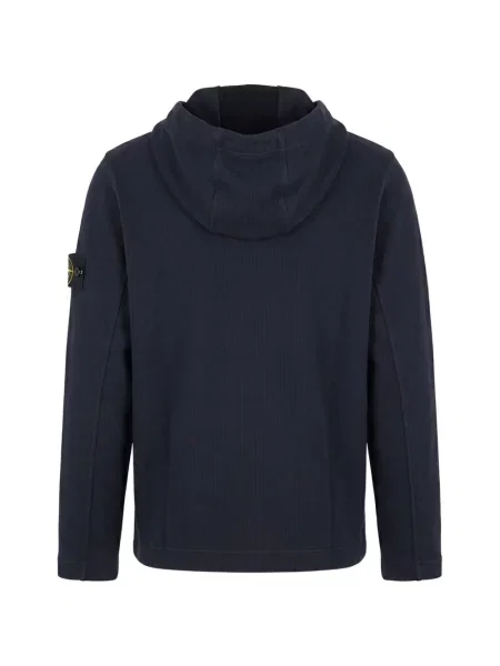 Hanorac cu glugă Stone Island cu strasuri albastru