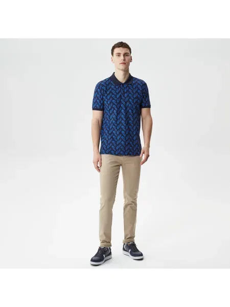 Поло Lacoste синее