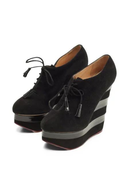 Členkové topánky Charlotte Olympia čierna