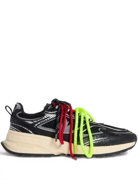 Sneakerși Dsquared2 cu șireturi din dantelă negru