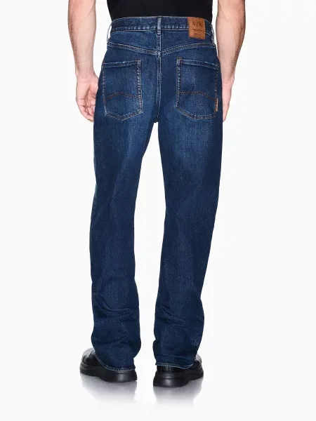 Прямые джинсы Armani Exchange синие