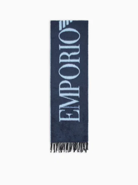Шарф Emporio Armani синий