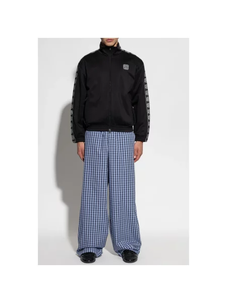 Spodnie Vetements w kratę niebieskie