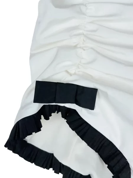 Pantaloni scurți Vivetta cu funde alb