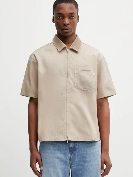 RAMONA ZIPPED koszula safari beżowa