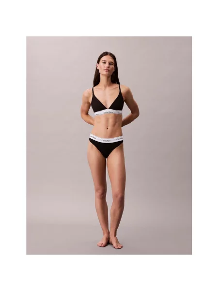 Chiloți tanga Calvin Klein Jeans negru