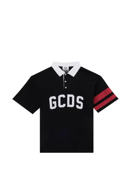 Polo Gcds cu dungi cu autograf negru