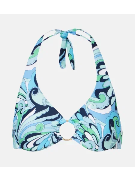 Top Melissa Odabash cu imagine albastru