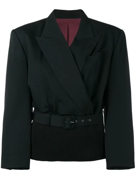 Žebrované pás sako Jean Paul Gaultier Pre-owned černé