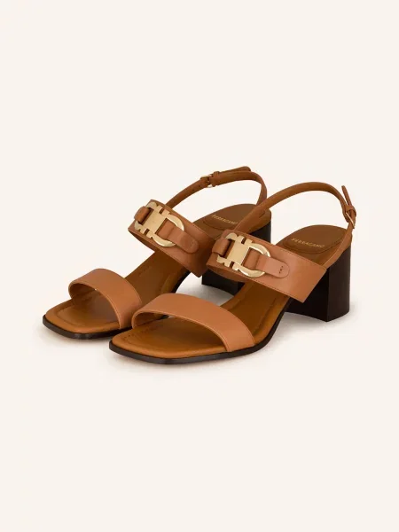 Ferragamo Sandály hnědá