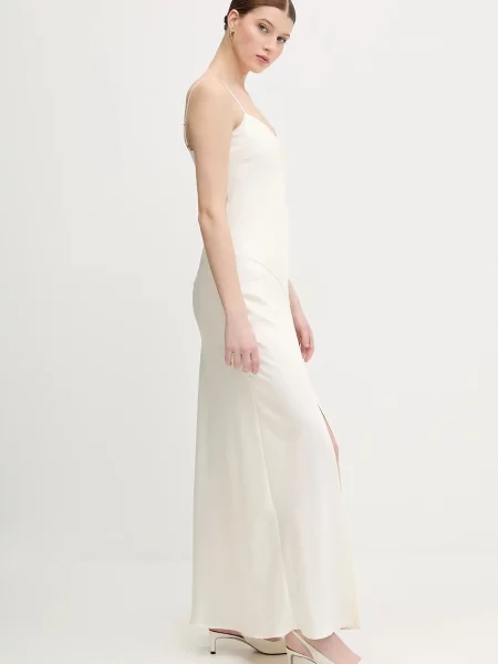 Joop! sukienka maxi prosta beżowy