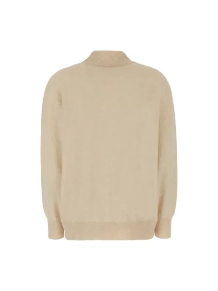Sweter z golfem Brunello Cucinelli do golfa beżowy