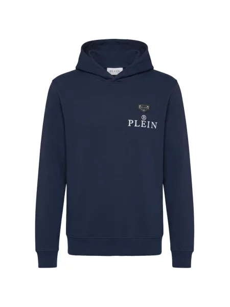 Hanorac cu glugă Philipp Plein albastru