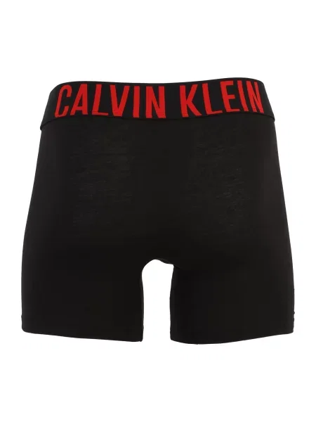 Boxerky Calvin Klein Boxer Brief 3 pairs black w/oatmeal logo/black w/age čierna