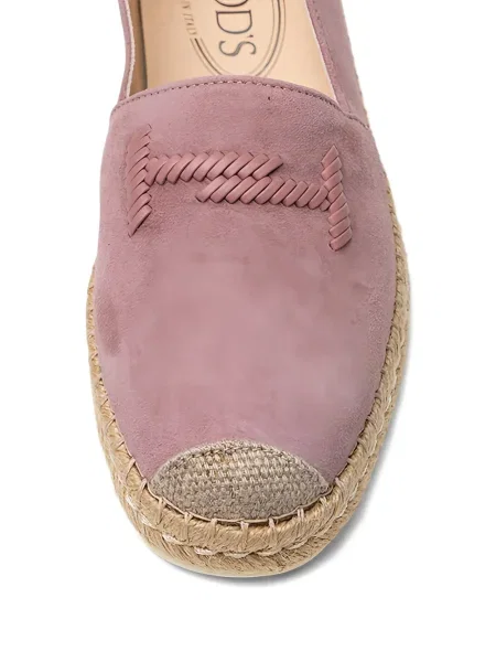 Велурени еспадрили Tod's розово