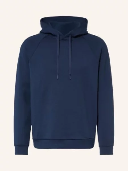 Lululemon Mikina S Kapucí Smooth Spacer tmavě modrá