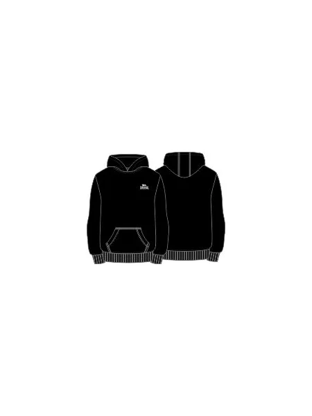 Hoodie Lonsdale s kapuco črna