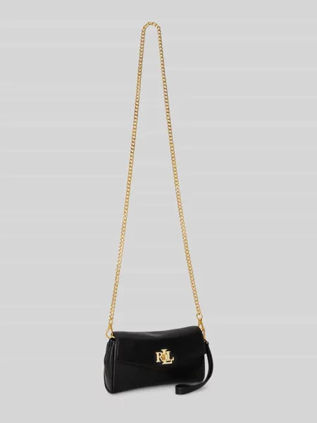 Lauren Ralph Lauren torebka crossbody skórzana czarna