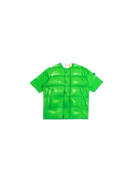 Koszulka Moncler z nadrukiem zielona